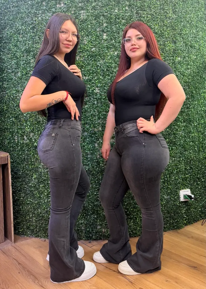 Flare Jeans Grafito (36 a 46)